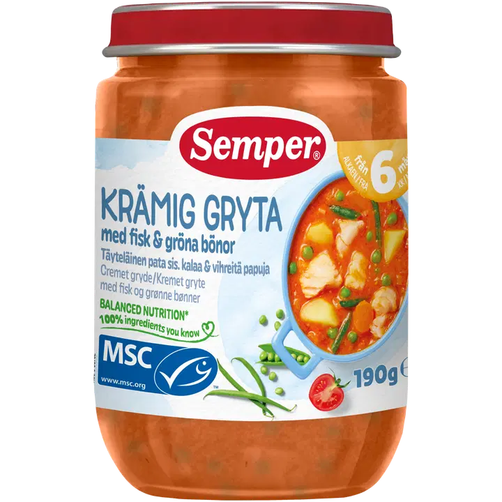 Semper hautis kala ja ubadega 6k 190g