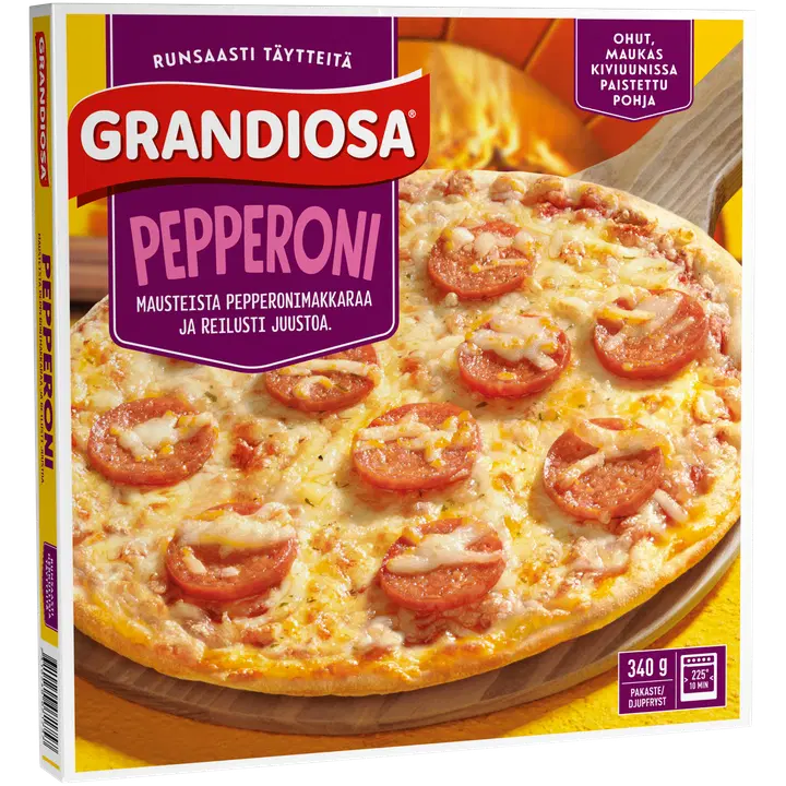 Grandiosa Pepperoni Kiviahjupitsa 340 g