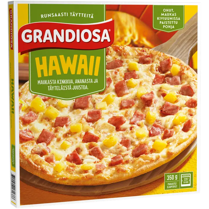 Grandiosa hawaii kiviahju pitsa, 350 g