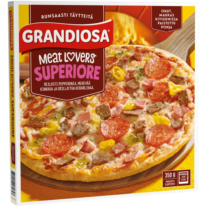Grandiosa Meat Lovers Superiore Kiviahjupitsa 350 g