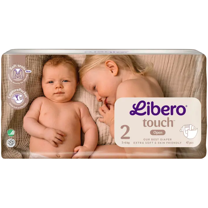Libero Touch S2 teipmähkmed 47tk, 3-6 kg
