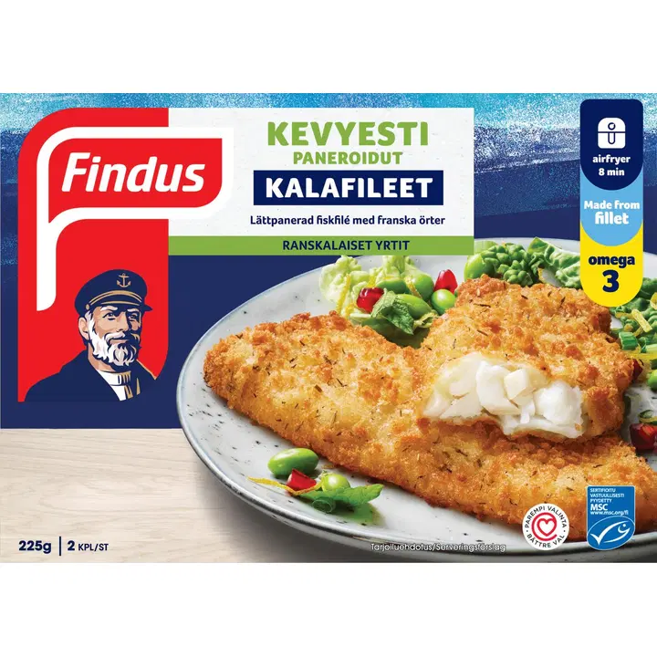 Findus Paneeritud kalafileed 225g