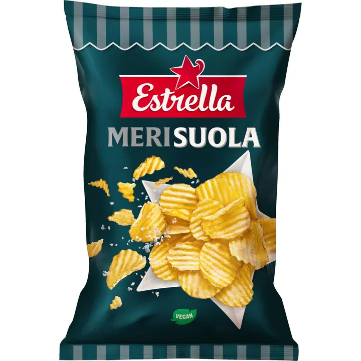 Estrella kartulikrõpsud meresoolaga, 275 g