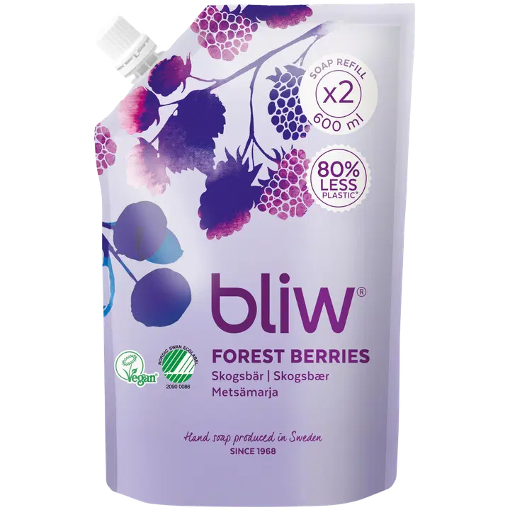 Bliw vedelseep metsamarja täitepakk 600ml