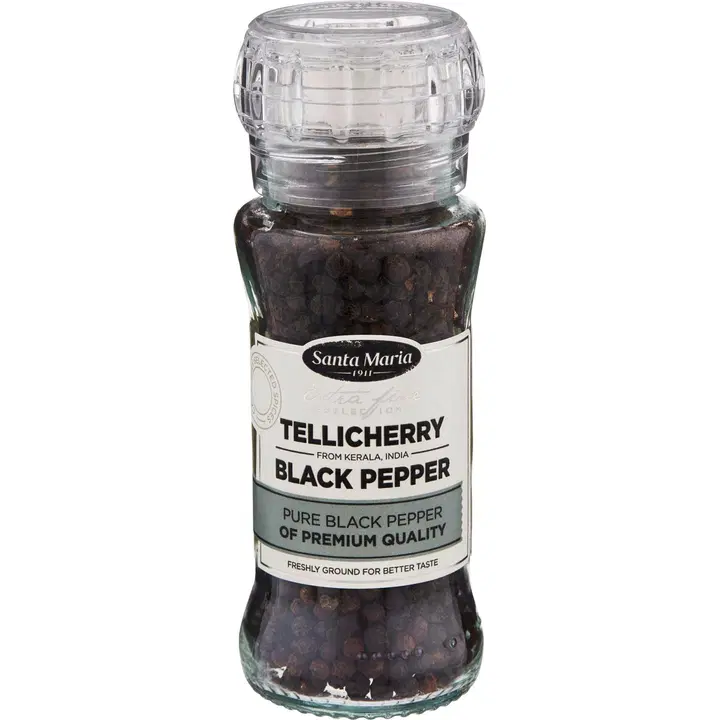 Santa Maria tellicherry pipar 70 g, veski