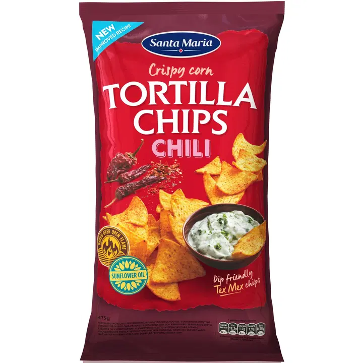 Santa Maria tortilla krõpsud tšilli 475g