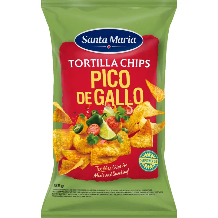 Santa Maria Tortilla Chips Pico de Gallo, maisikrõpsud, 185g