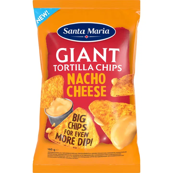Santa Maria suured juustumaitselised tortillalaastud, 160 g
