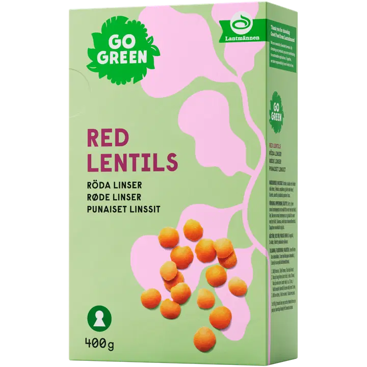 GoGreen punased läätsed, 400 g