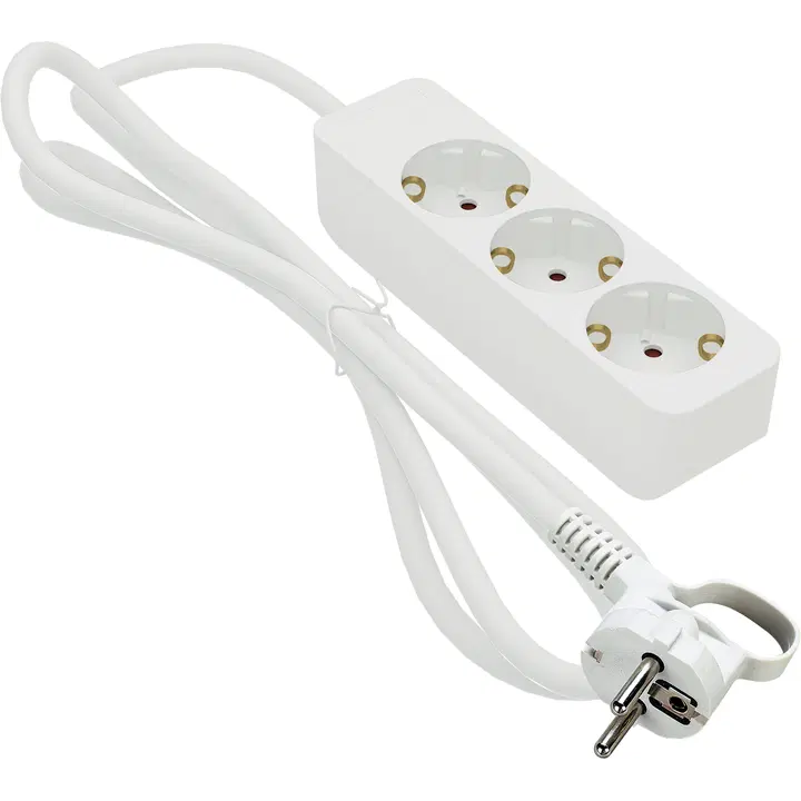 Pikendusjuhe 3-osa 3m maandusega, valge