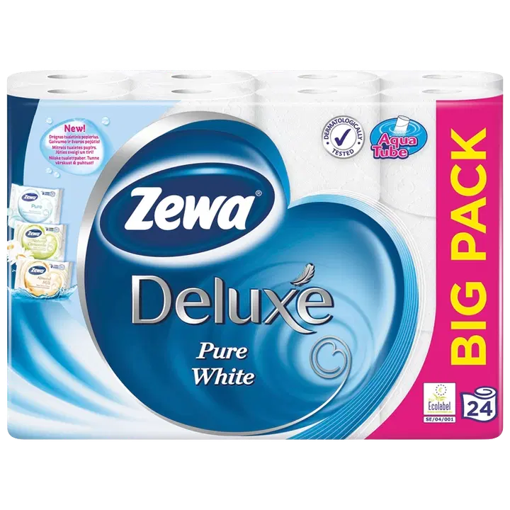 Tualettpaber Zewa Deluxe 3-kihiline 24 rulli