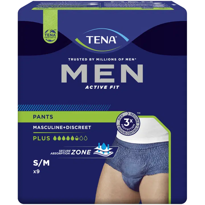 Tena Men Active Plus M inkontinents hügieeniside meestele 9 tk