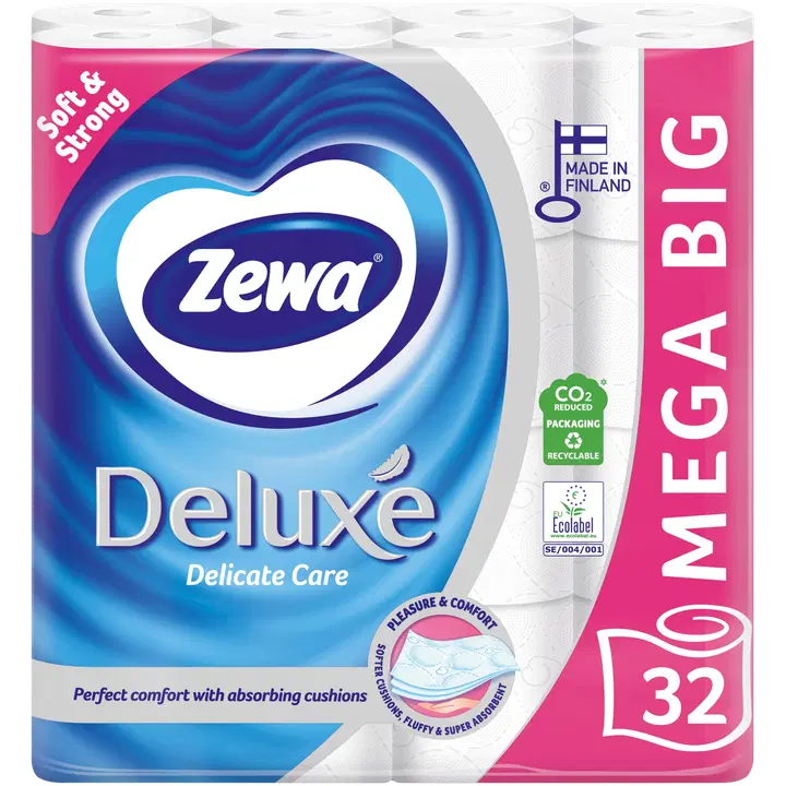 Tualettpaber Zewa Deluxe 3-kihiline 32 rulli