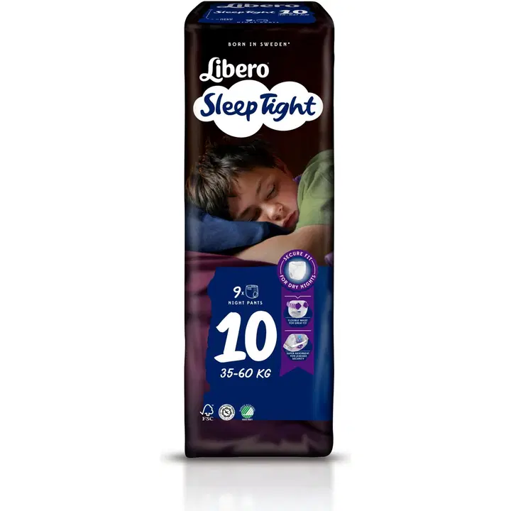 LIBERO Sleeptight 10 öömähe 35-60 kg 9 tk