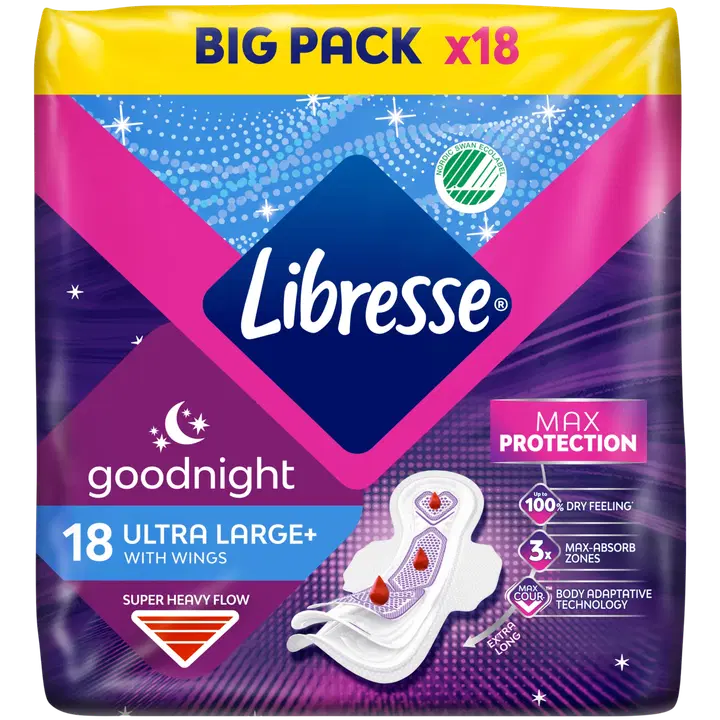 Libresse Ultra Night hügieeniside 18tk