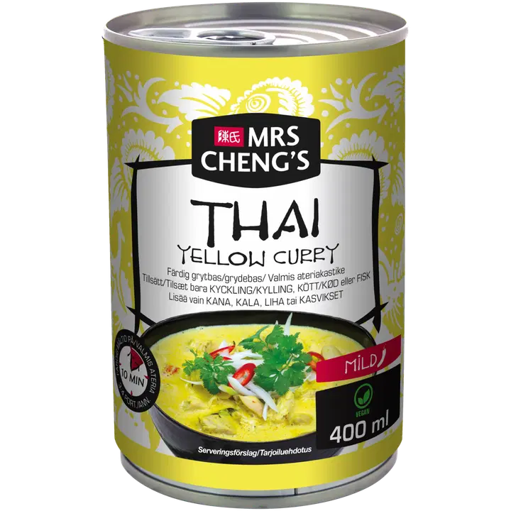 Mrs Cheng's thai kollase karriga valmis kaste 400 ml