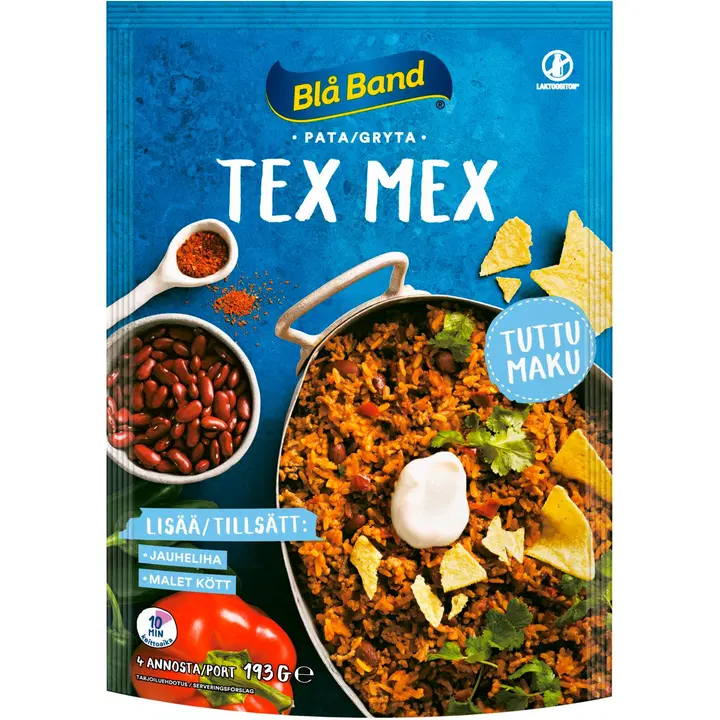 Blå Band laktoosivaba Tex Mex pajaroog 193 g