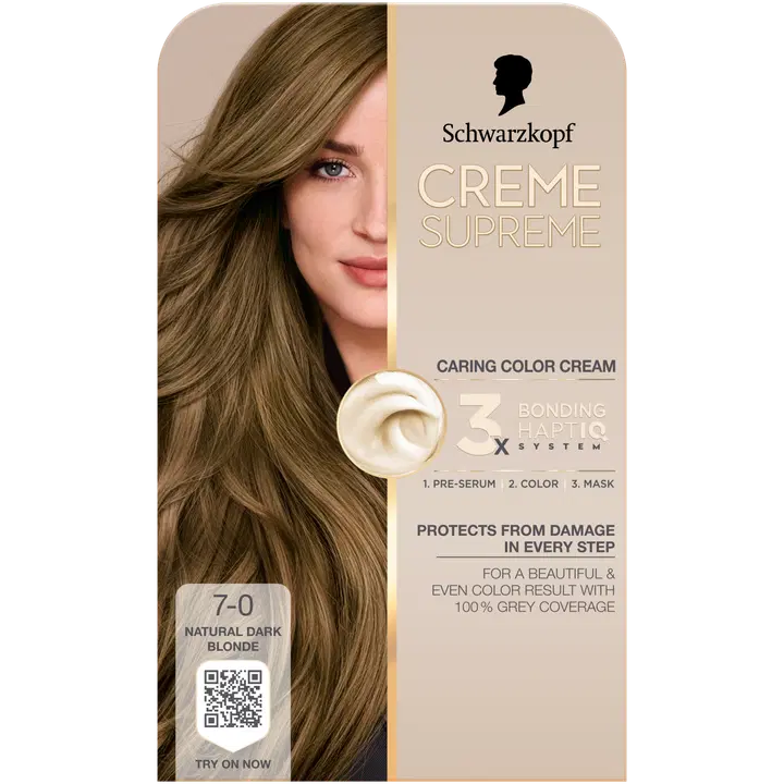 Juuksevärv Schwarzkopf Creme Supreme 7-0 Natural Dark Blonde
