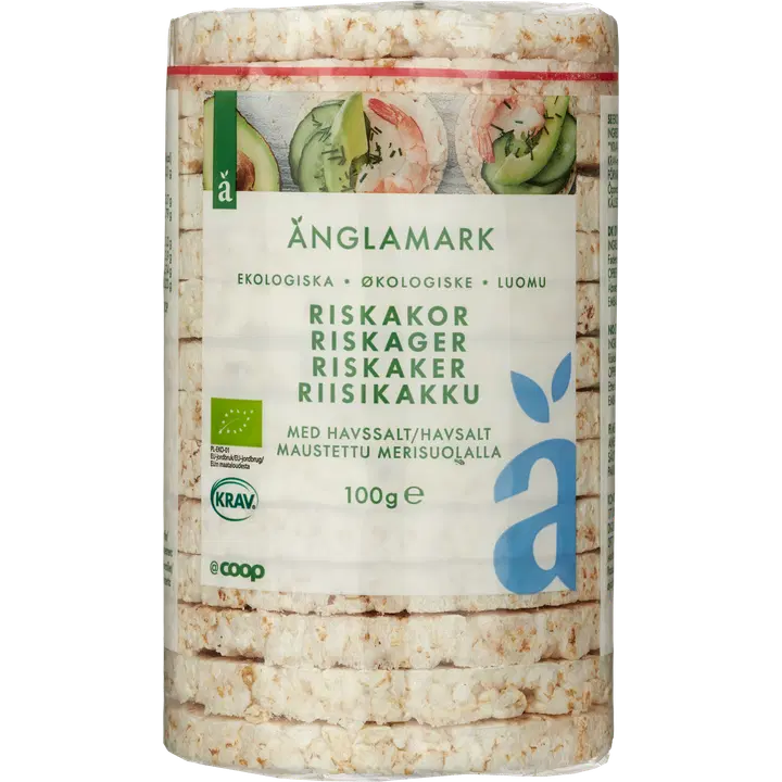 Änglamark merisoolaga maitsestatud ökoloogilised riisigaletid 100g