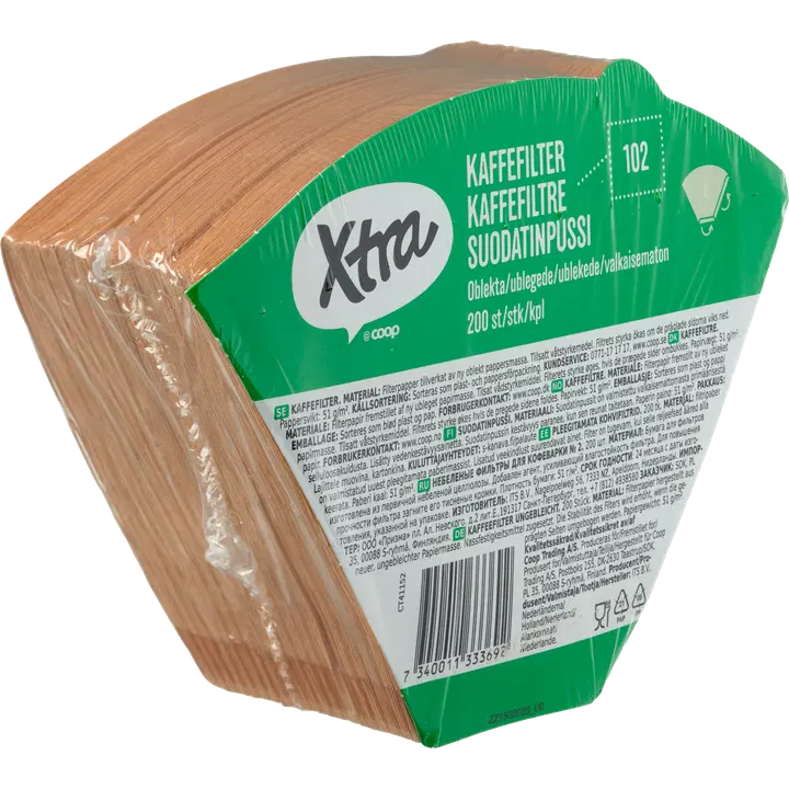X-Tra Kohvifilter 102/200 , pruun