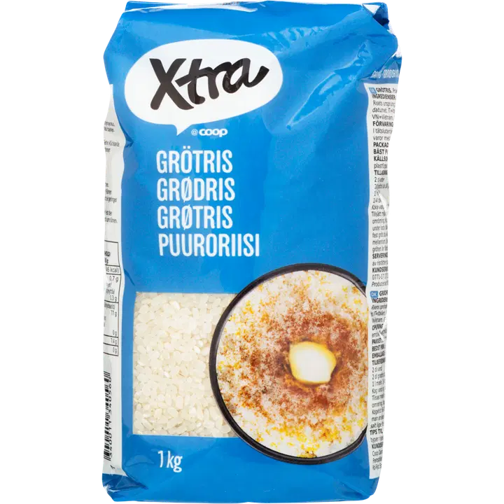 Xtra pudruriis 1 kg lihvitud