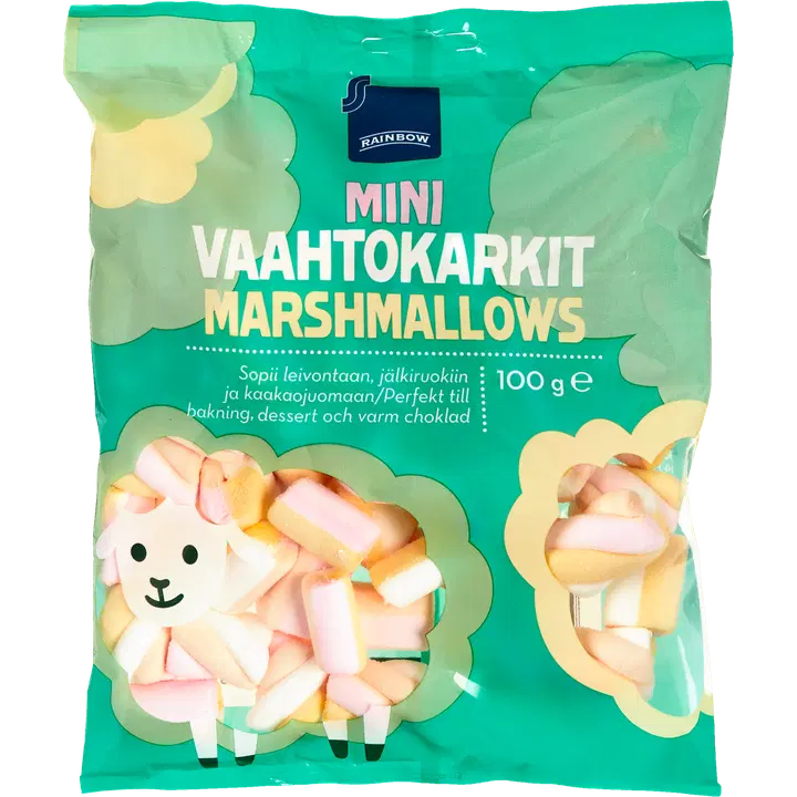 .Rainbow mini vahukommid 100 g
