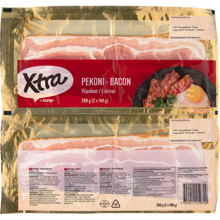 Xtra Peekoniviilud 2X140G