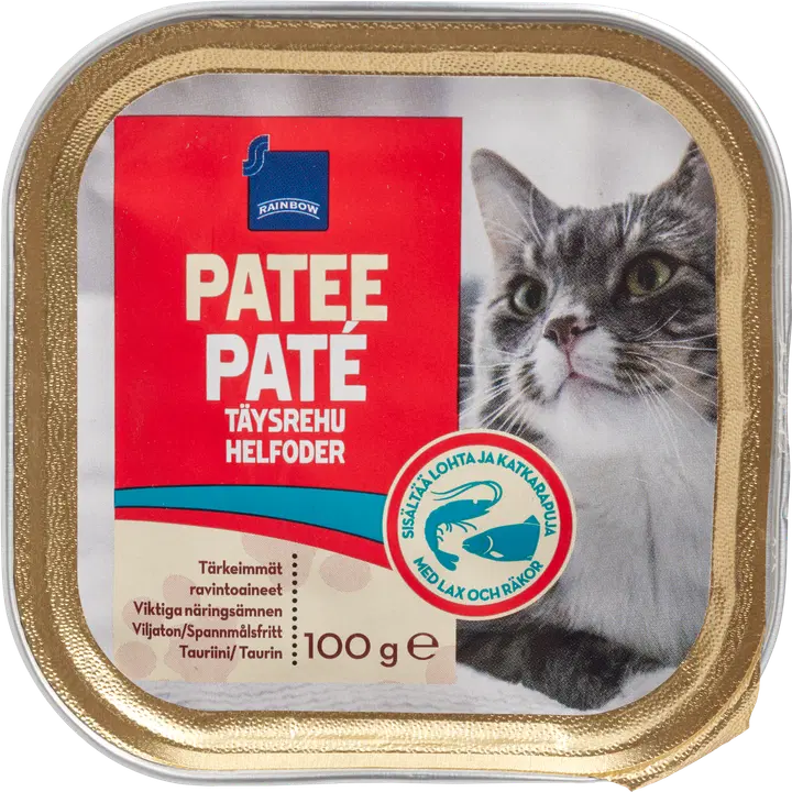 Rainbow pasteet kassidele lõhe ja krevetidega 100g