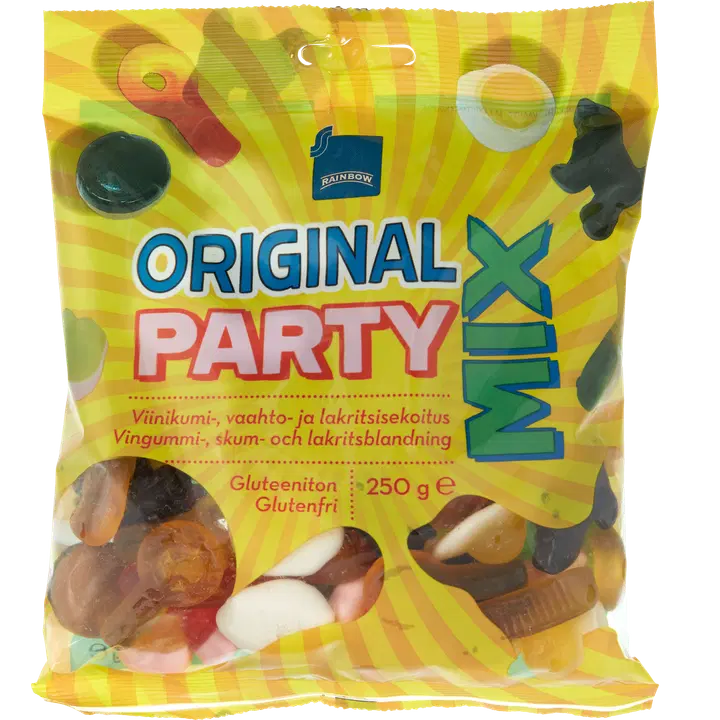 Rainbow Party Mix kummikommid 250g