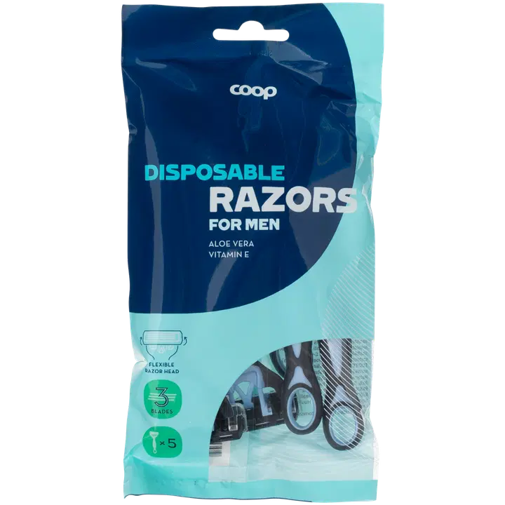 Coop ühekordsed raseerijad 3-tera 5tk