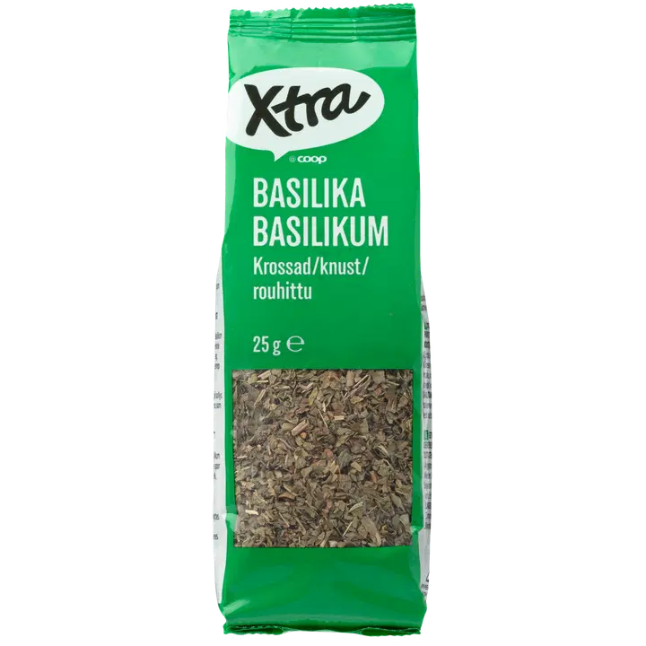 Xtra kuivatatud purustatud basiilik 25g