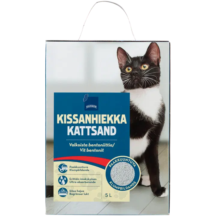 Rainbow paakuv valge bentoniit liiv 5L