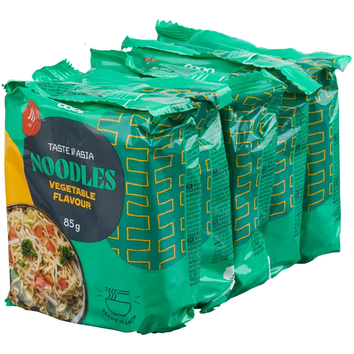 Coop nuudlid (91%) vürtsisegu ja köögivilja maitsega (9%) 425g