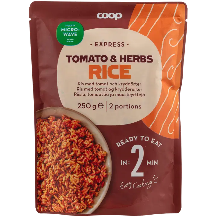 Coop express riis tomati ja ürtidega 250 g