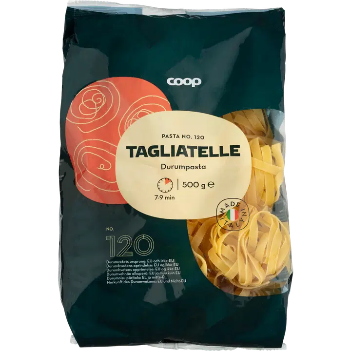 Coop tagliatelle durumpasta 500g