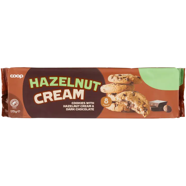 Coop küpsised sarapuupähklikreemi ja tumeda šokolaadiga 150g