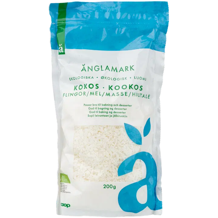 Änglamark ökoloogilised kookoshelbed 200g