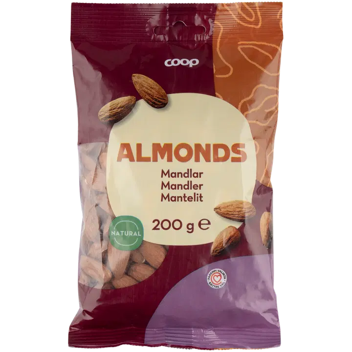 Coop Naturaalsed Mandlid 200g