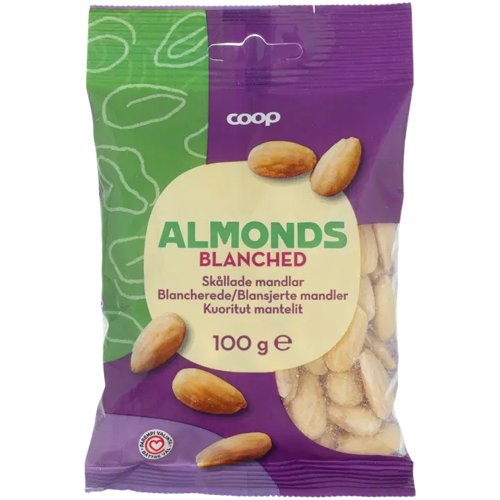 Coop kooritud mandlid 100g