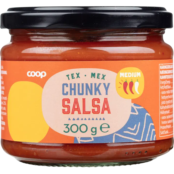 Coop keskmise teravusega tomatisalsa 300 g