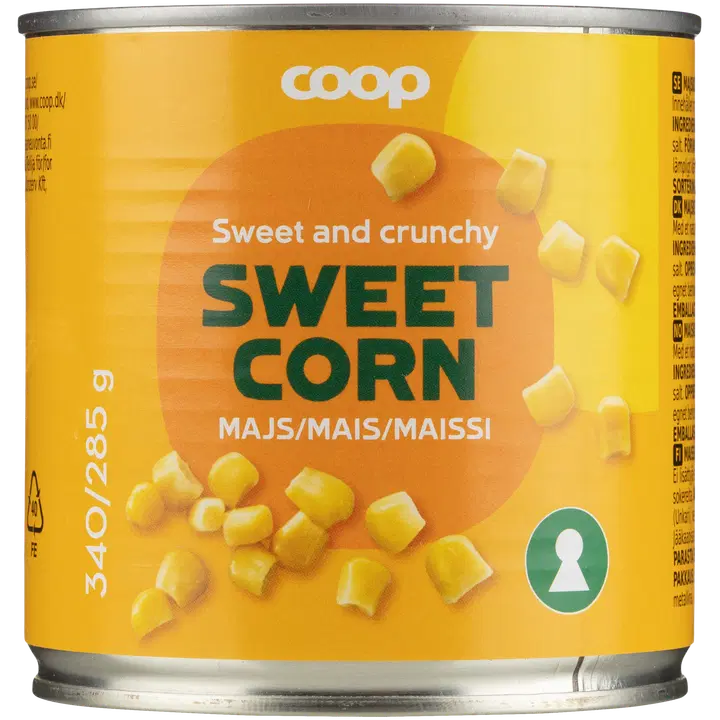 Coop supersweet magus mais 340/285g