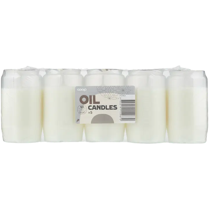 Rainbow väike õliküünal 48-50h 5tk