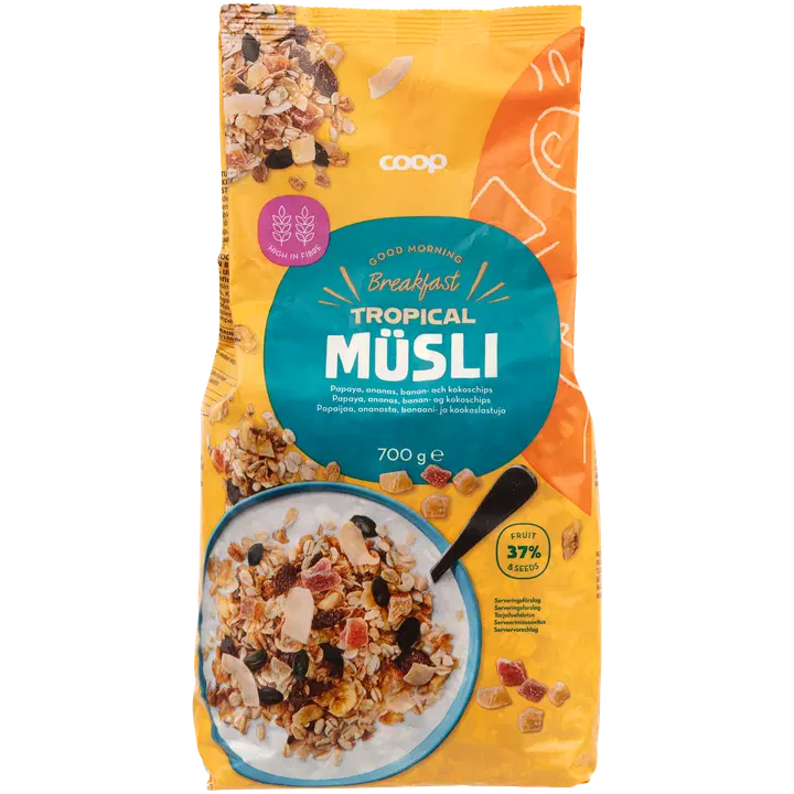 Coop tropical müsli 700g