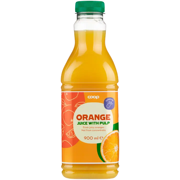 Coop apelsinimahl viljalihaga 900ml