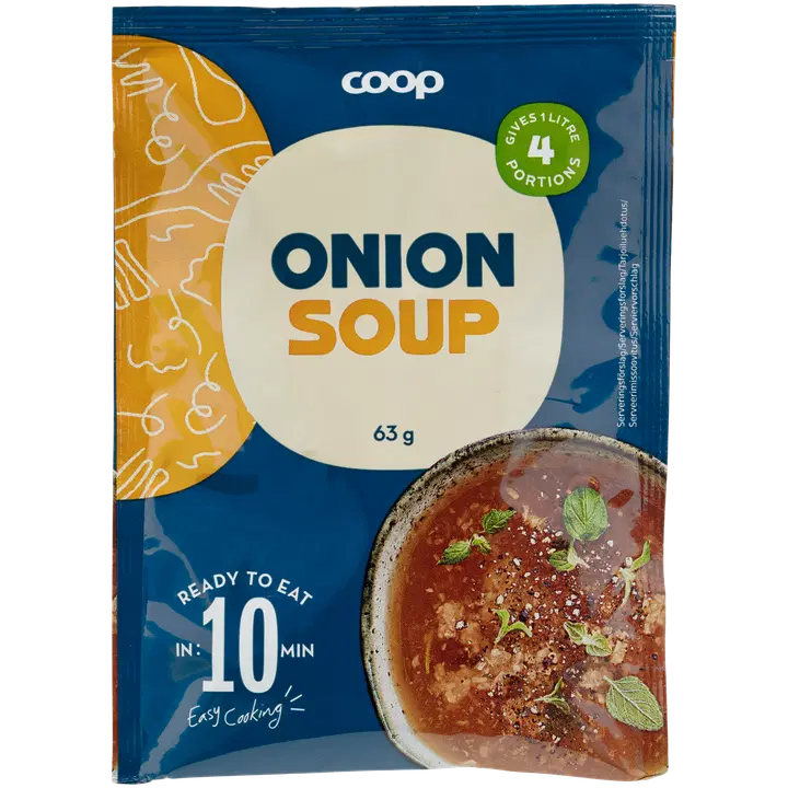 Coop sibulasupp 63g