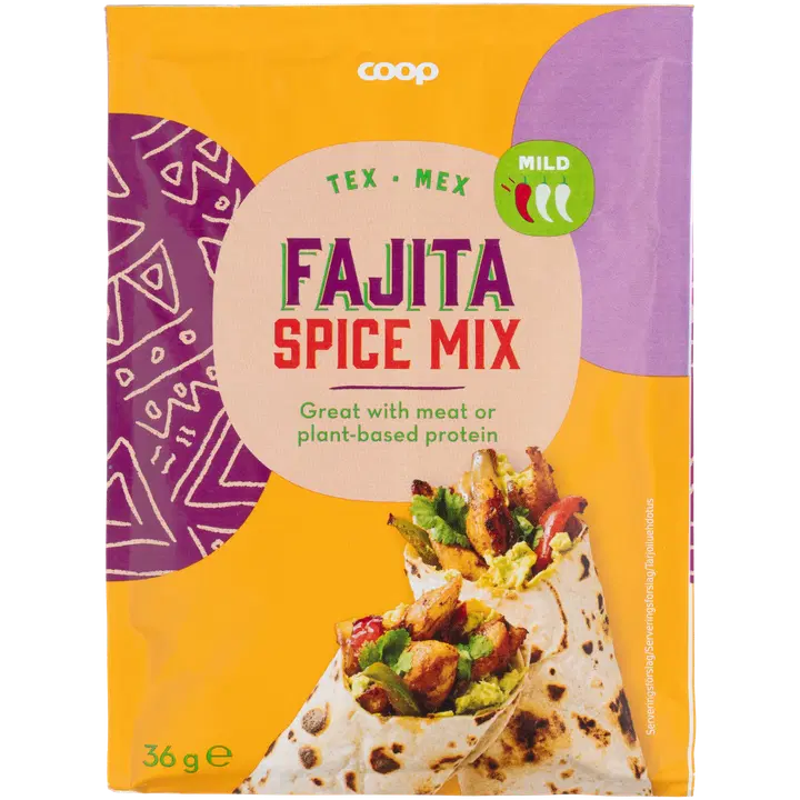 Coop fajita maitseainesegu 36 g