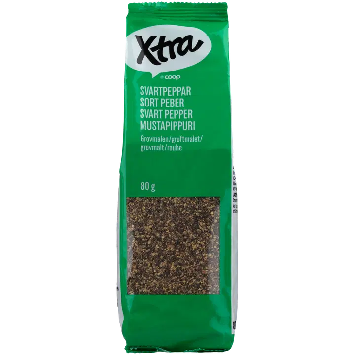 Xtra jämedalt jahvatatud must pipar 80g