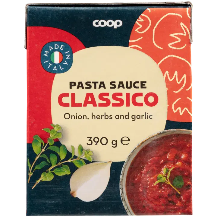 Coop klassikaline pastakaste 390 g