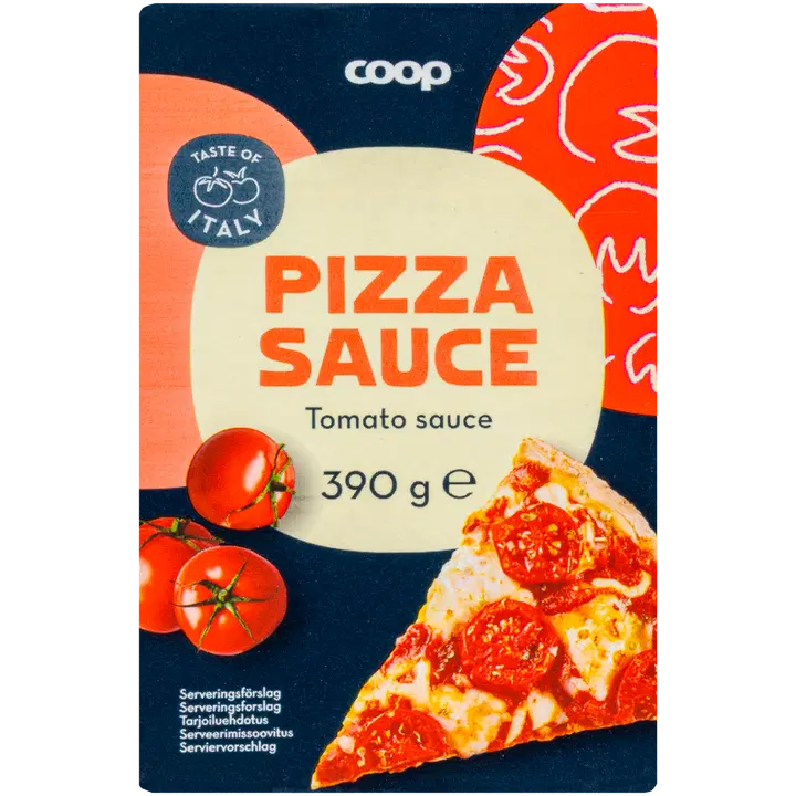 Coop pizzakaste 390g