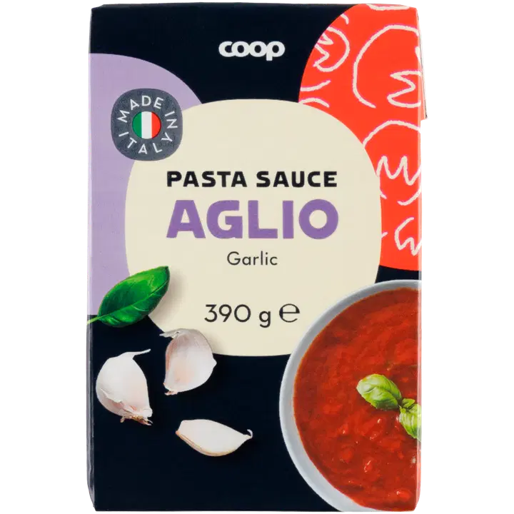 Coop tomatikaste küüslauguga 390g